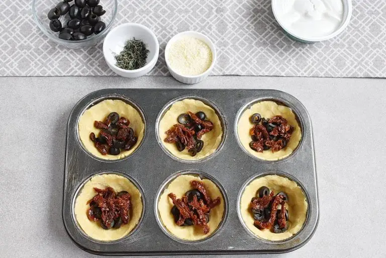 Step 8 - Halloween Jack Skellington Ricotta Olive Tarts