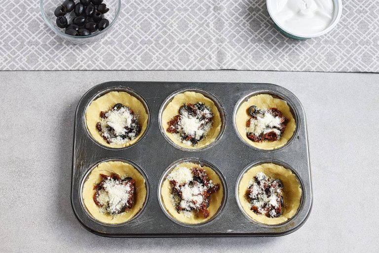 Step 9 - Halloween Jack Skellington Ricotta Olive Tarts