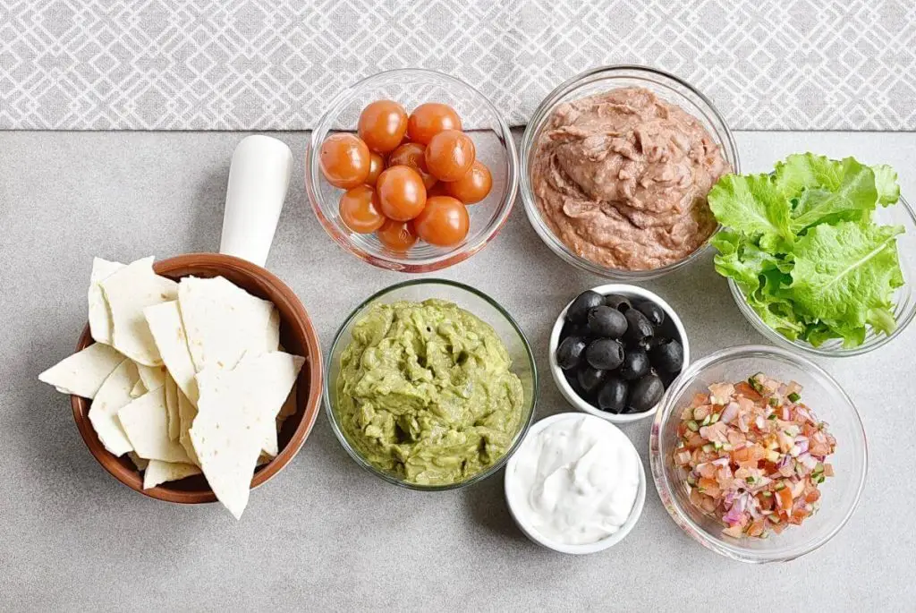 Ingredients for Halloween Layered Dip