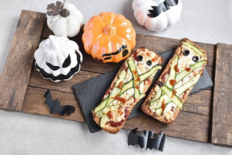 Step 7 - Halloween Mummy Pizzas