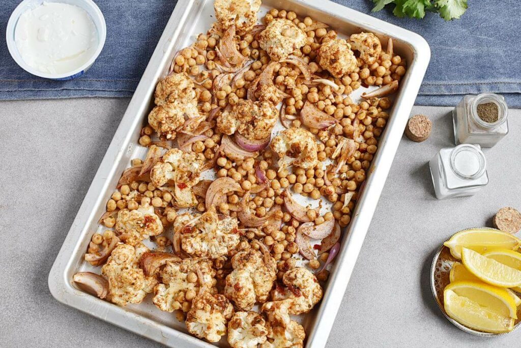 Indian Cauliflower and Chickpea Sheet Pan recipe - step 3