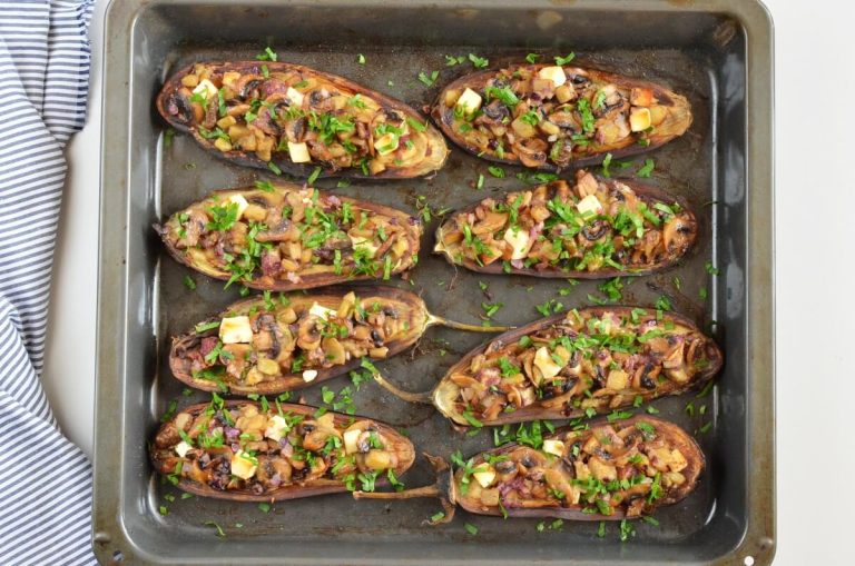 MushroomStuffed Eggplant Recipe Cook.me Recipes