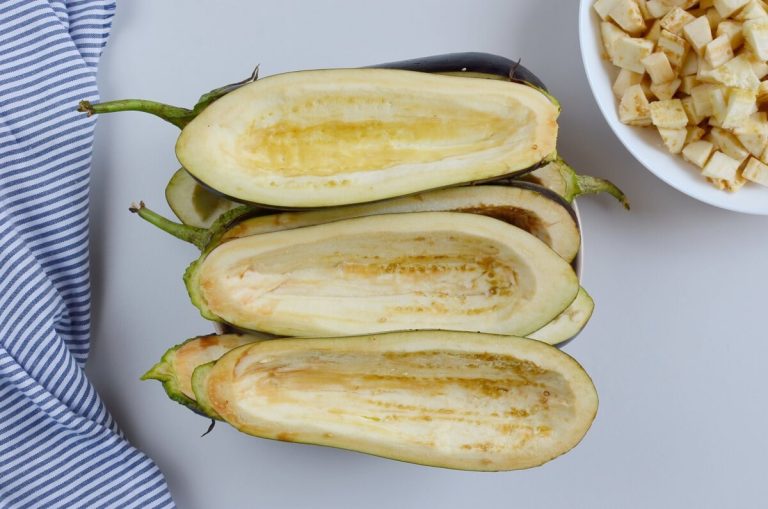 Step 1 - Mushroom-Stuffed Eggplant