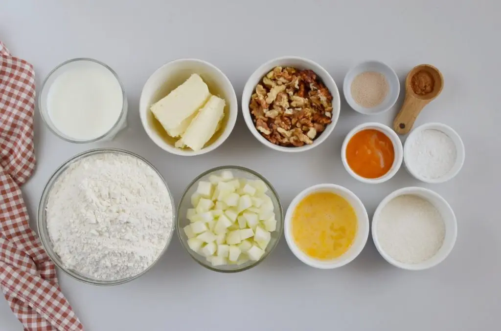 Ingredients for Pear Breakfast Buns