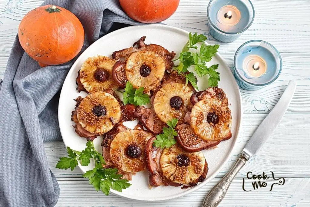 Pineapple Glazed Ham Slices