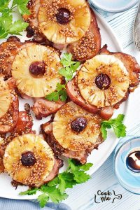 Pineapple Glazed Ham Slices