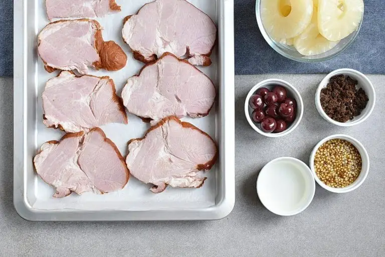 Step 2 - Pineapple Glazed Ham Slices