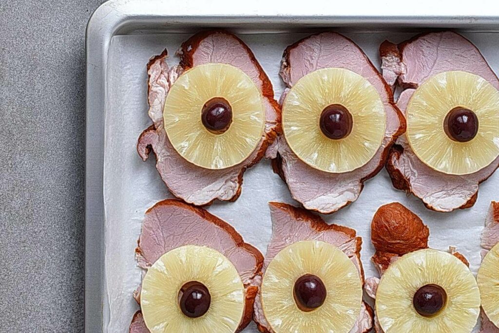 Pineapple Glazed Ham Slices recipe - step 4