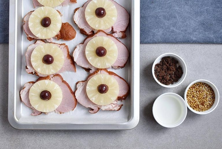 Step 3 - Pineapple Glazed Ham Slices