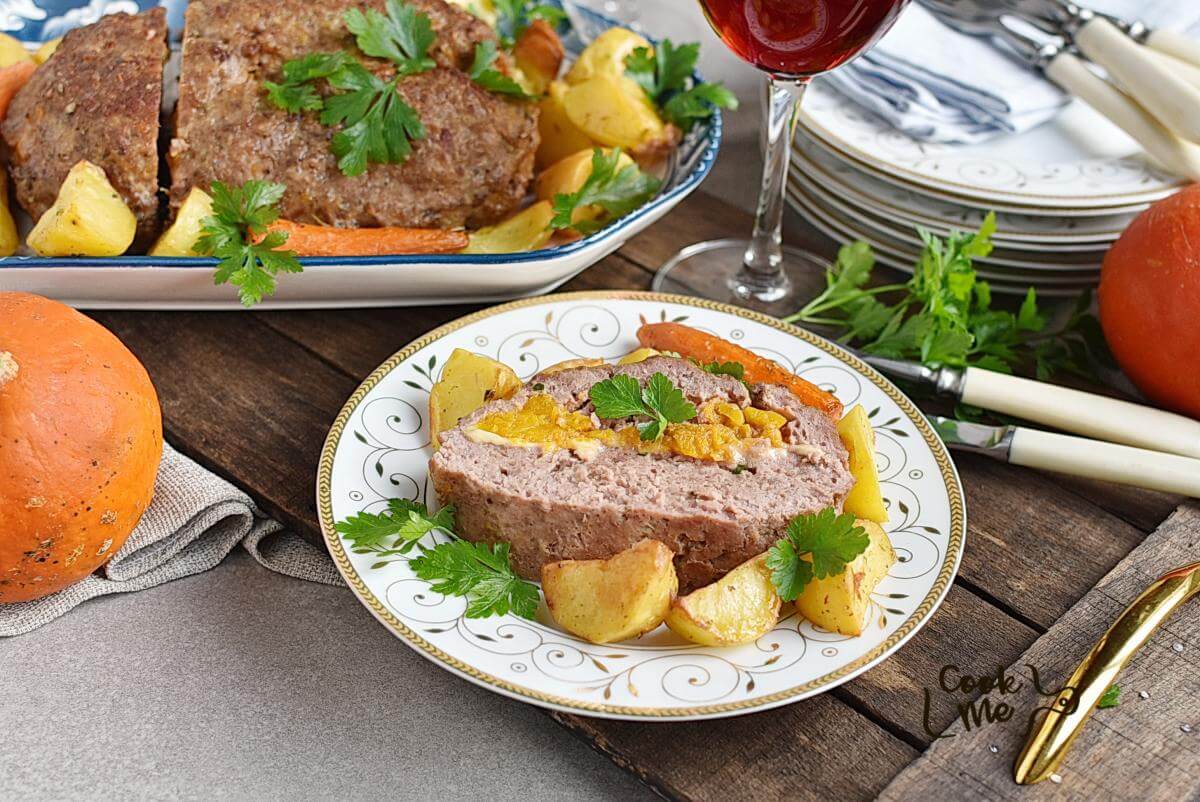 Pumpkin & Cheese Stuffed Meatloaf