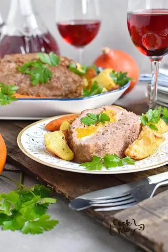 Pumpkin & Cheese Stuffed Meatloaf
