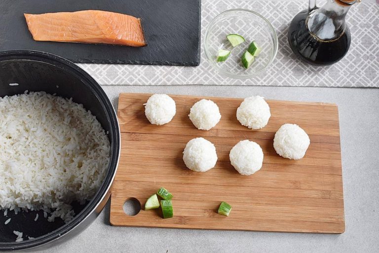 Step 2 - Pumpkin Sushi Rice Balls