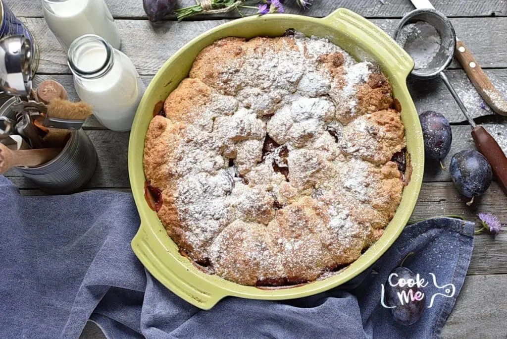 Rustic Plum Biscuit Pie