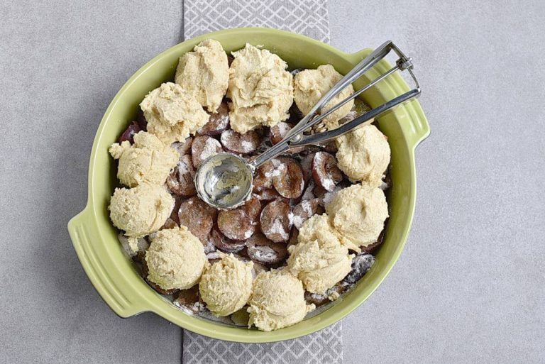 Step 7 - Rustic Plum Biscuit Pie