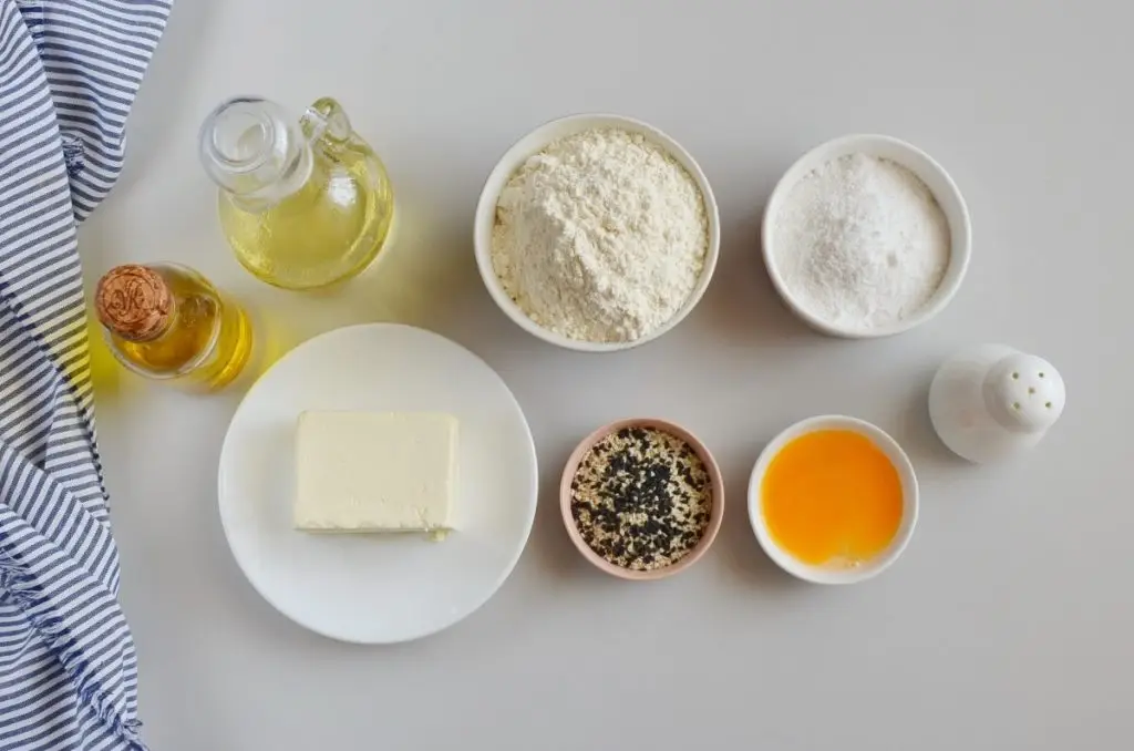 Ingredients for Sesame Cookies