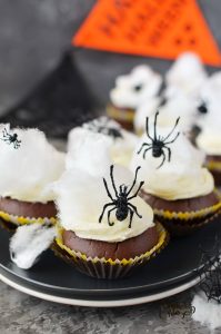Spider Web Halloween Cupcakes