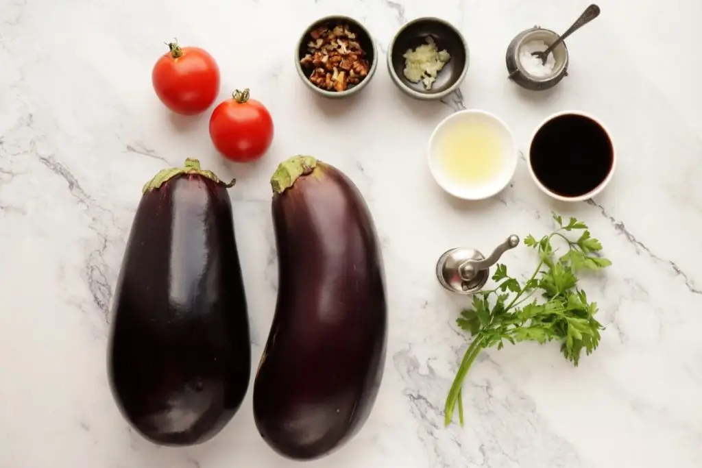 Ingredients for Syrian Baba Ganoush