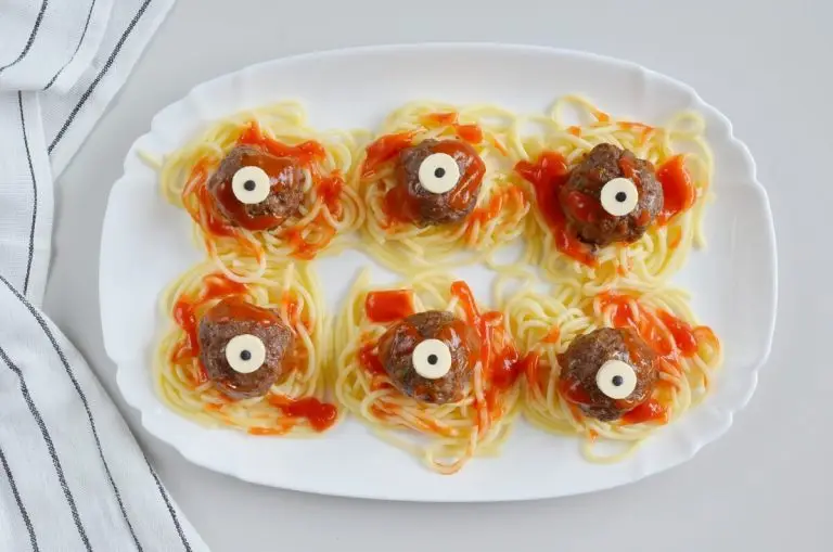 Step 8 - Zombie Eyes – Halloween Meatballs