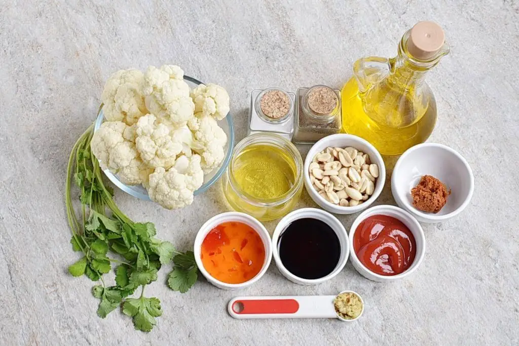 Ingredients for Asian BBQ Roasted Cauliflower