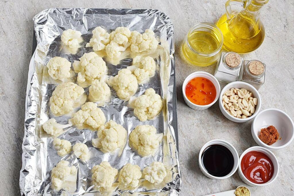 Asian BBQ Roasted Cauliflower recipe - step 2