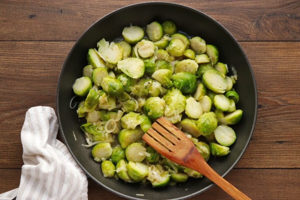 Brussels Sprouts with Chestnuts recipe - step 6