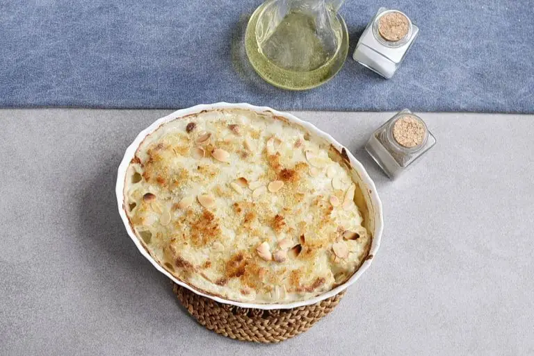 Step 8 - Cauliflower, Leek and Blue Cheese Gratin