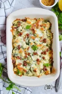 Chicken Bacon Caesar Casserole