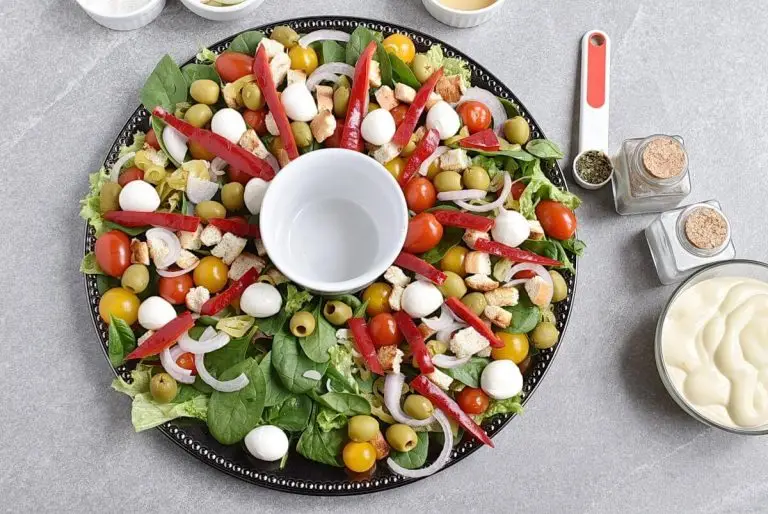 Step 3 - Christmas Salad Wreath