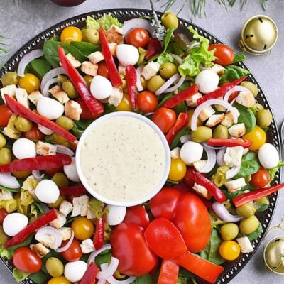 Christmas Salad Wreath Recipes– Homemade Christmas Salad Wreath –Easy Christmas Salad Wreath