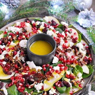 Christmas Wreath Pear Salad Recipes– Homemade Christmas Wreath Pear Salad –Easy Christmas Wreath Pear Salad