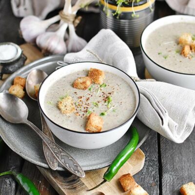 Cream of Mushroom Soup with Fresh Herbs Recipes– Homemade Cream of Mushroom Soup with Fresh Herbs –Easy Cream of Mushroom Soup with Fresh Herbs