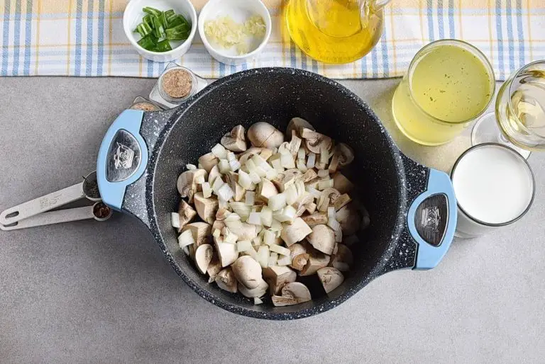 Step 1 - Cream of Mushroom Soup with Fresh Herbs