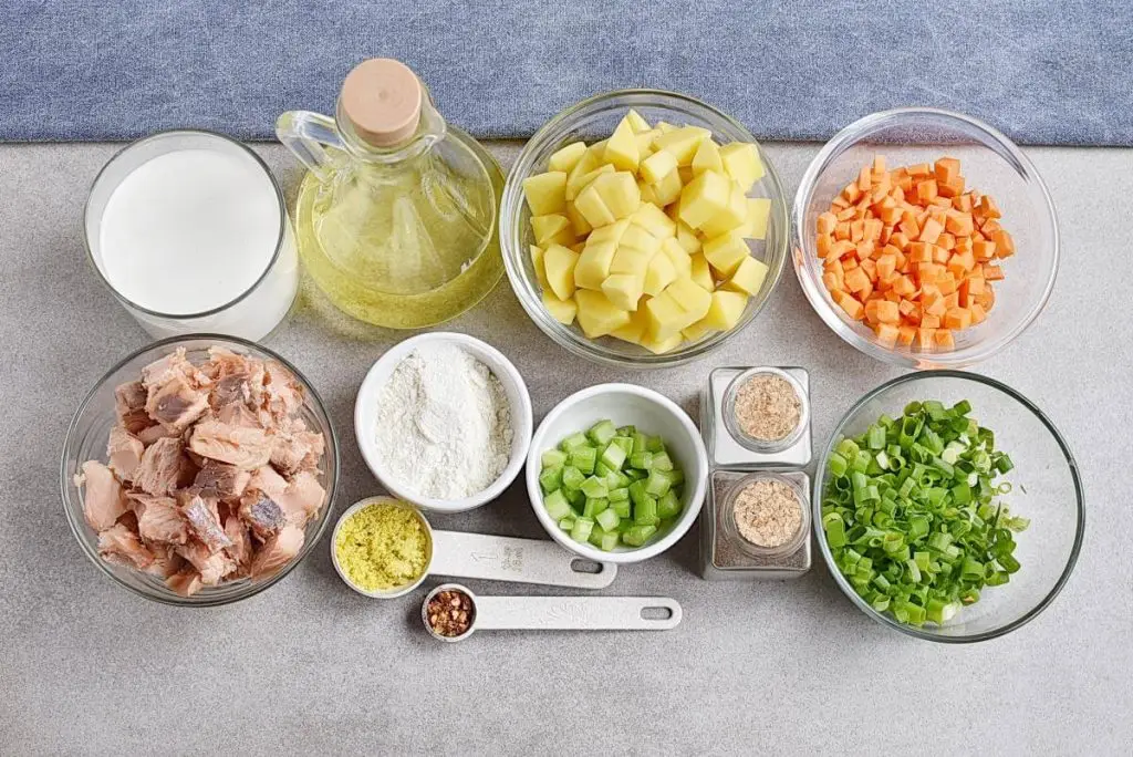Ingredients for Easy Salmon Chowder