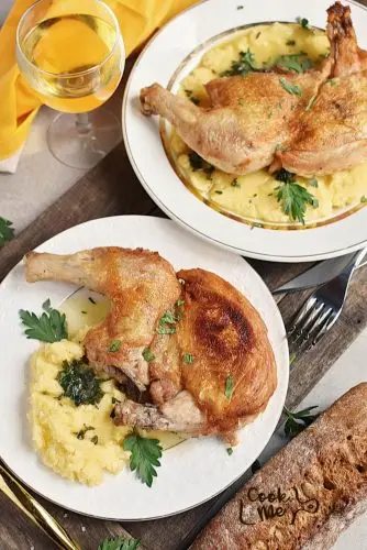 Griddled Chicken with White Wine Jus