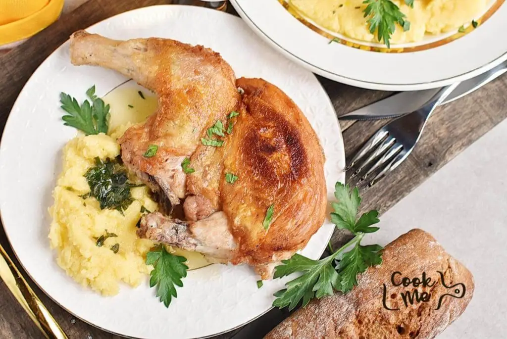 Griddled Chicken with White Wine Jus
