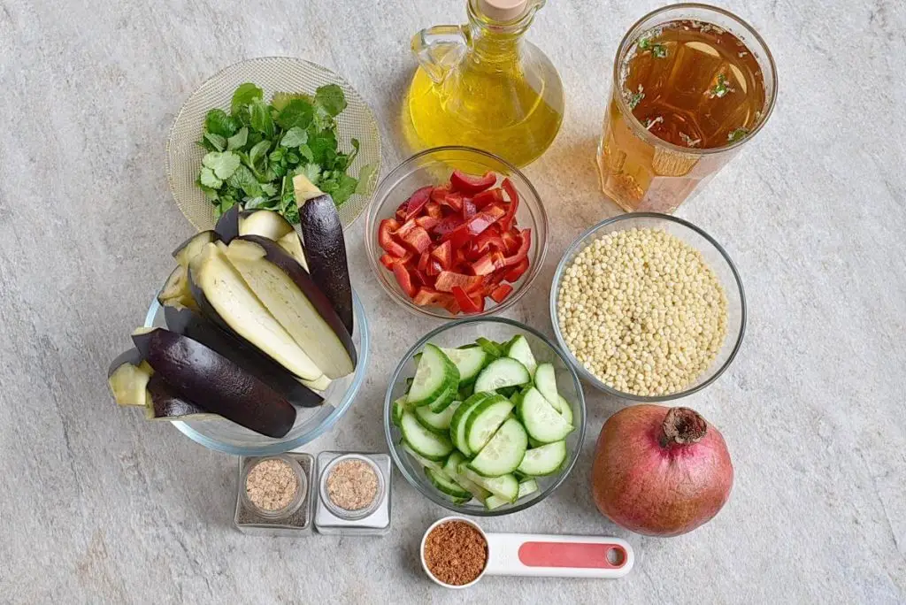 Ingredients for Middle Eastern Eggplant Salad