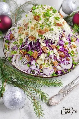 Mile-High Loaded Coleslaw
