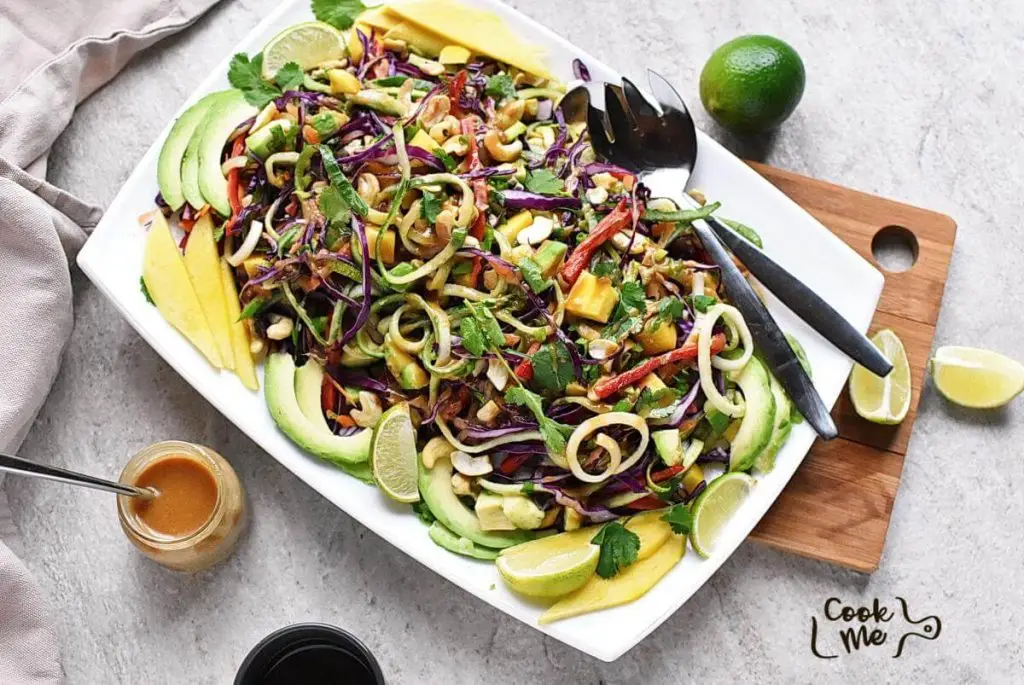 Rainbow Pad Thai Zoodle Salad