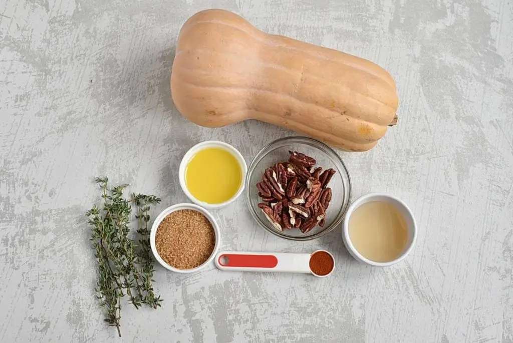 Ingredients for Sticky Hasselback Butternut Squash