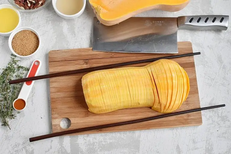 Step 2 - Sticky Hasselback Butternut Squash
