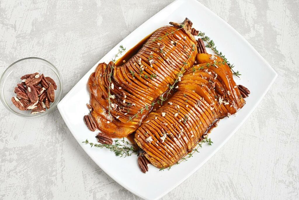 How to serve Sticky Hasselback Butternut Squash