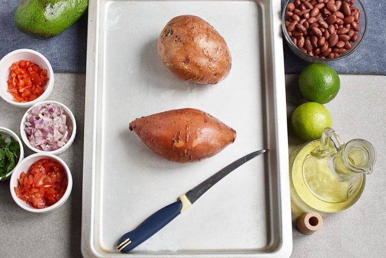 Step 2 - Vegan Sweet Potato Jackets with Guacamole