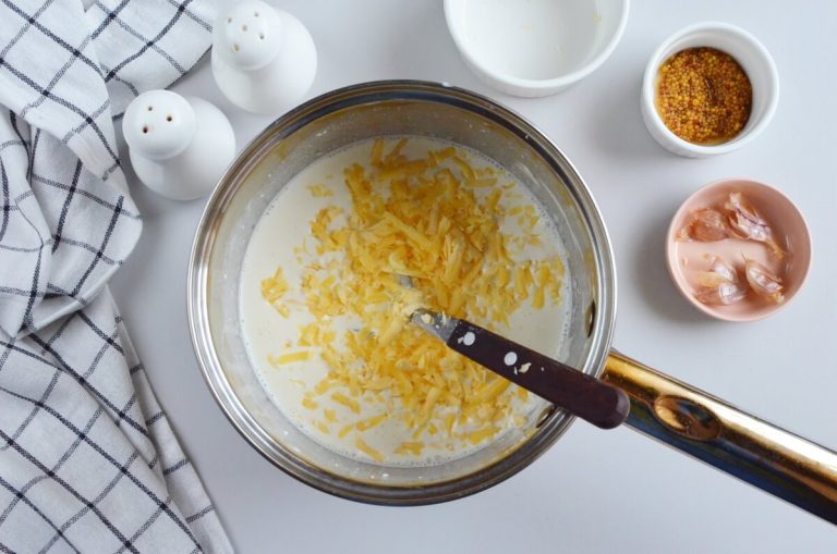 Step 6 - Warm Potato Salad with Cheesy Sauce