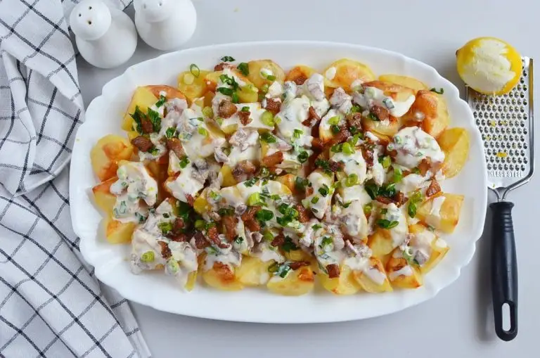 Step 10 - Warm Potato Salad with Cheesy Sauce
