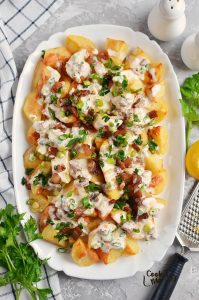 Warm Potato Salad with Cheesy Sauce