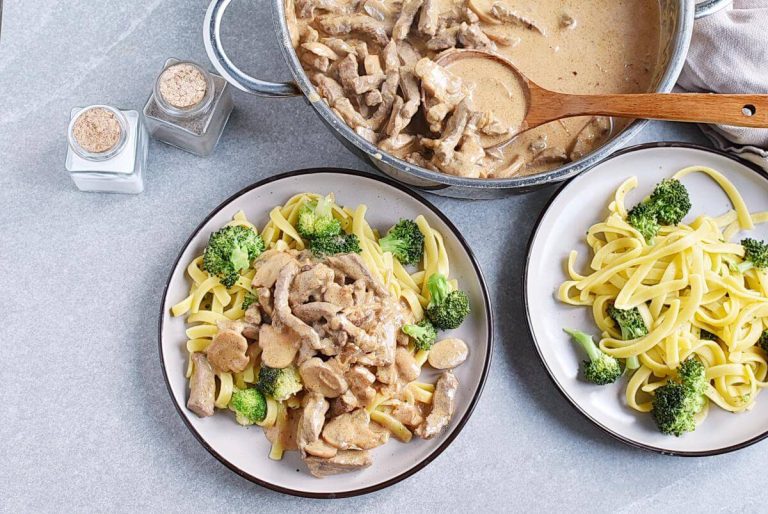 Step 10 - Beef Stroganoff with Broccoli