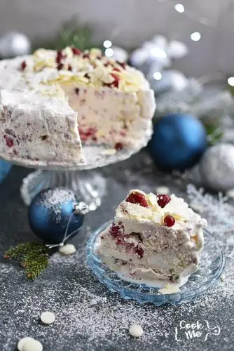 Low-Fat Berry and Meringue Ice Cream Cake