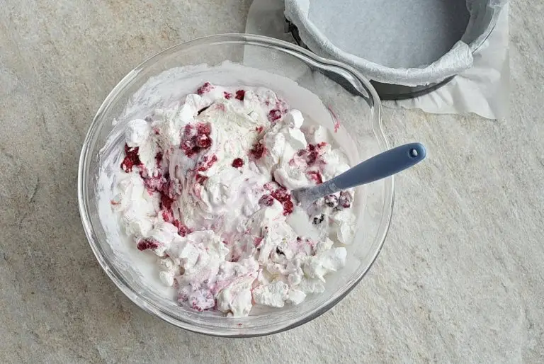 Step 2 - Low-Fat Berry and Meringue Ice Cream Cake