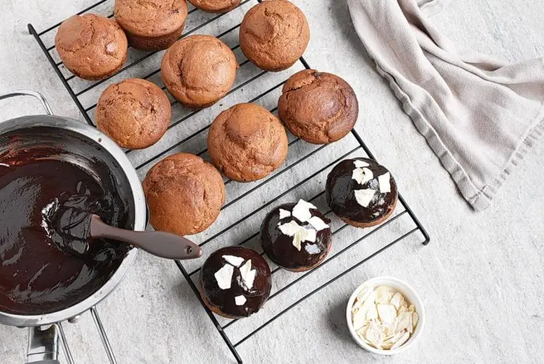 Step 9 - Chocolate-Glazed Gingerbread Cakes