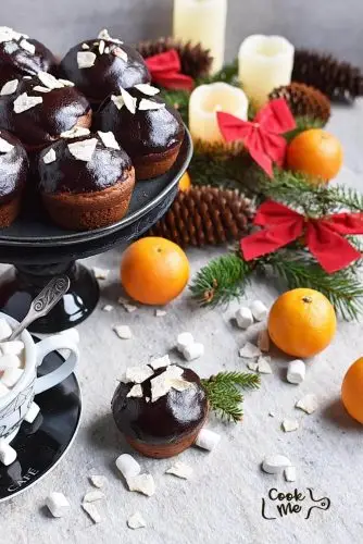 Chocolate-Glazed Gingerbread Cakes